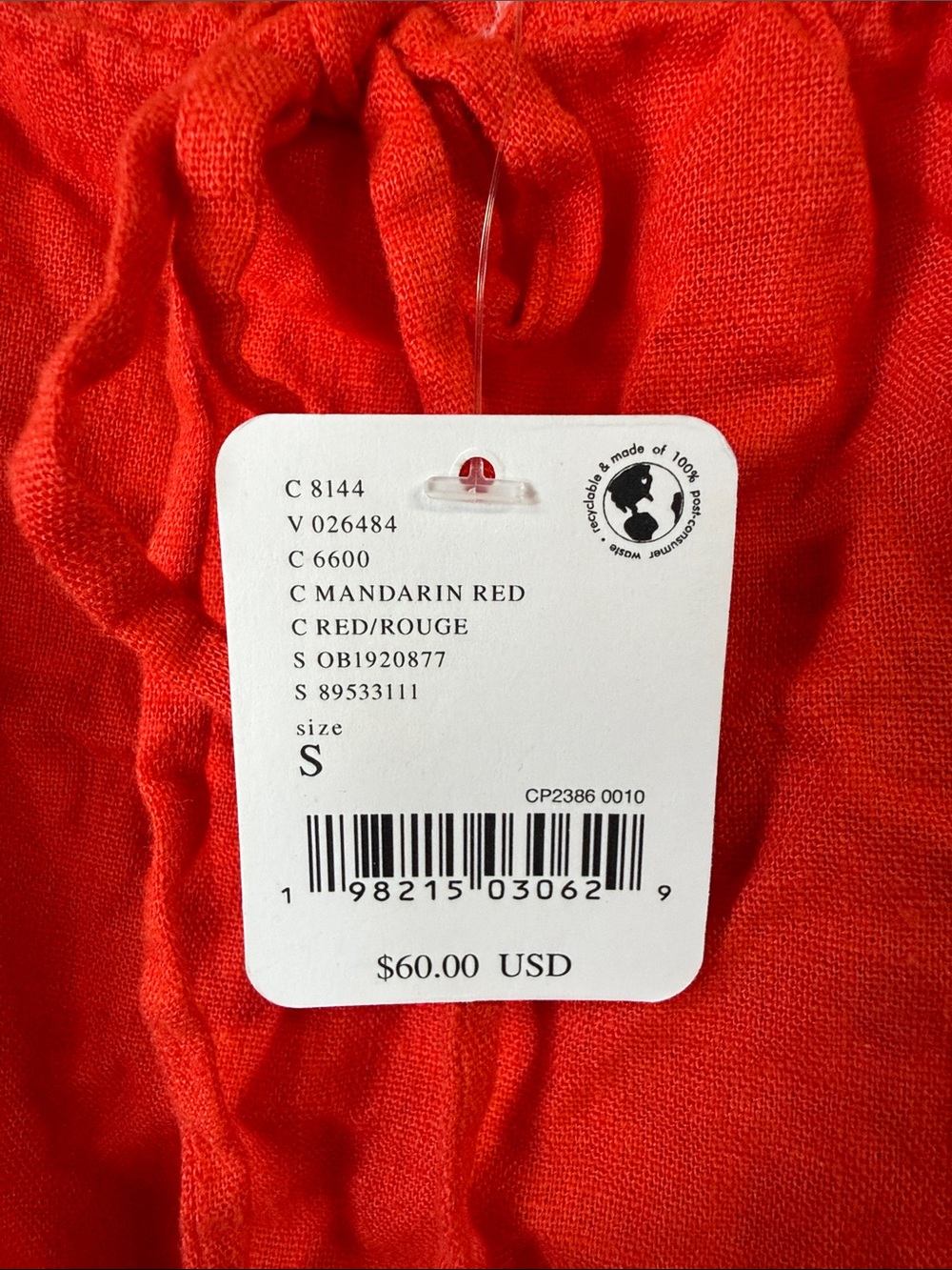 FREE PEOPLE Women's Free-est Rae Mini Dress Size S In Mandarin Red - Picture 4 of 8